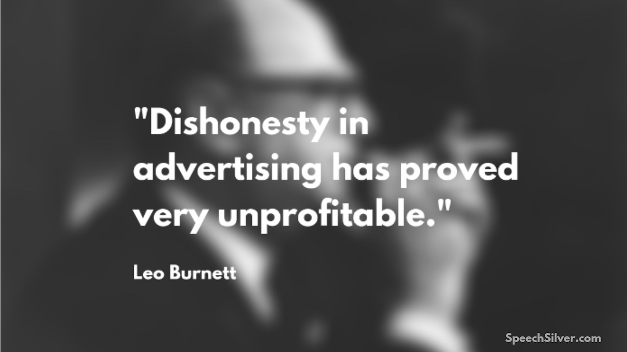 Leo Burnett Advertising Quote