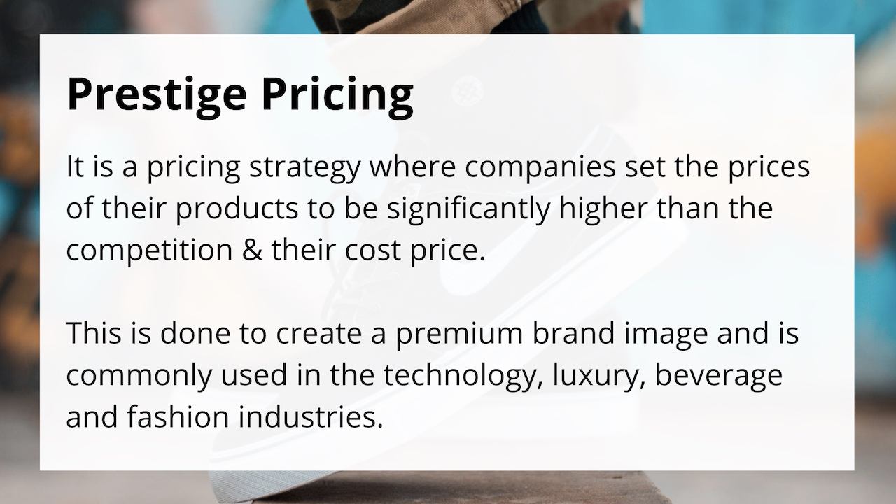 Prestige Pricing